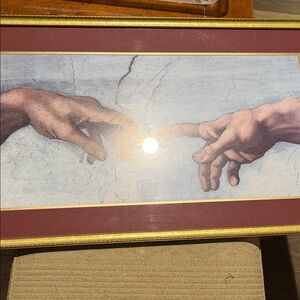 Classic Art Print Hand of God “light not included in the middle lol”